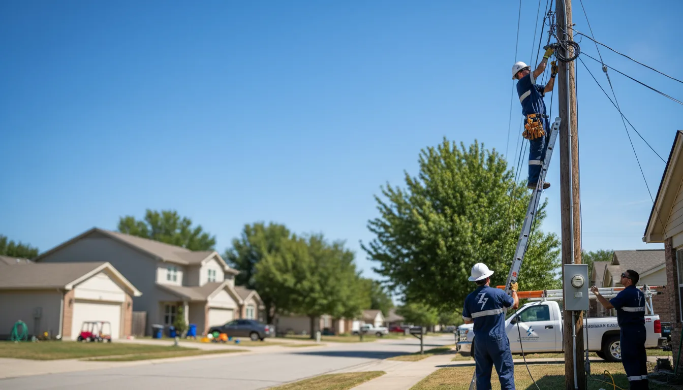 Residential electrician providing installation services in Mexico, ME